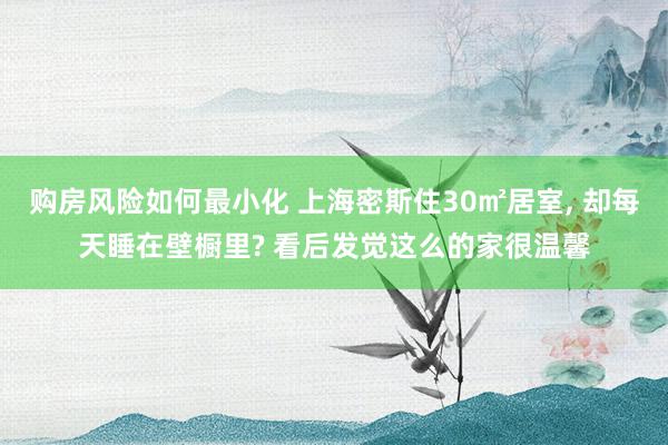 购房风险如何最小化 上海密斯住30㎡居室, 却每天睡在壁橱里? 看后发觉这么的家很温馨